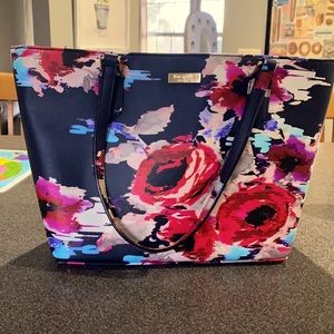 Kate Spade Evangelie Blurry Floral Purse